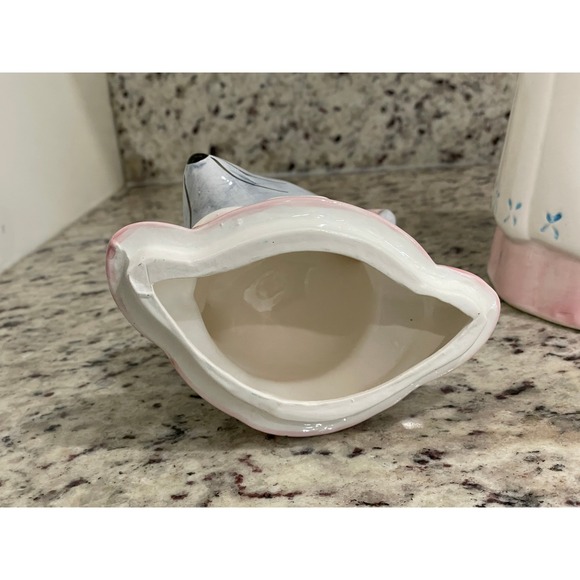 Ceramic‎ Mouse Cookie Jar, Novelty Kitchen Storage, Decorative Container - Picture 6 of 9